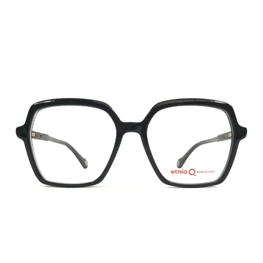 Etnia Barcelona Eyeglasses Frames KORE BK Black Geometric Full Rim 54-17-138